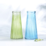solid colored glass vase